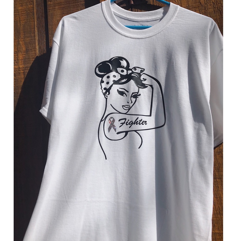 Cancer fighters Rosie the riveter shirt